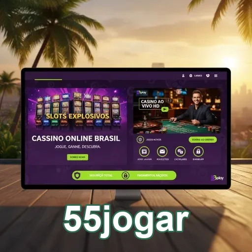 Interface do programa VIP na 55jogar com slots exclusivos.