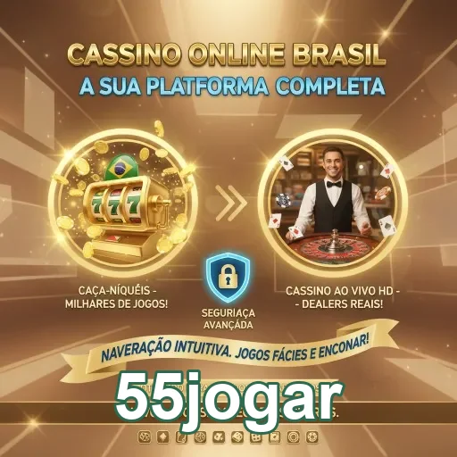 Slots populares e cassino ao vivo na plataforma 55jogar.