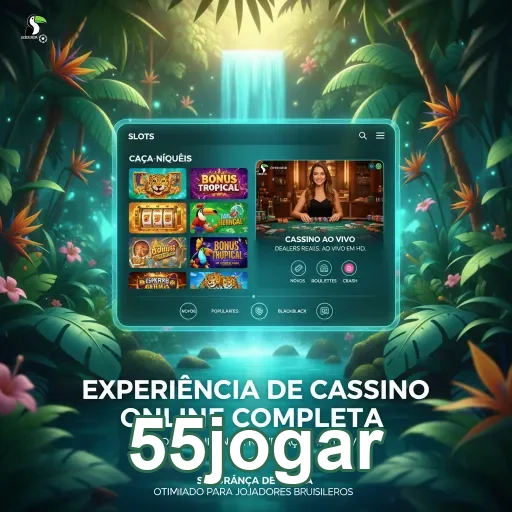 Imagem da interface da 55jogar mostrando opções de slots.